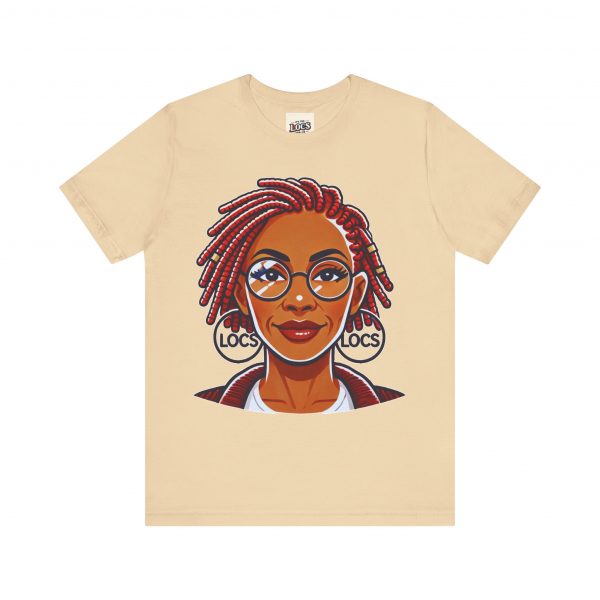 Empowering Woman with Locs White T-Shirt - Black Girl Art Tee, Afrocentric Fashion - Image 17