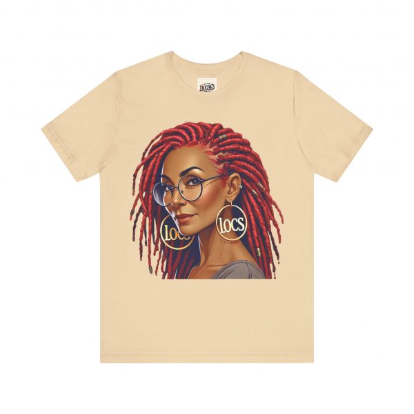 Empowering Woman with Locs White T-Shirt - Black Girl Art Tee, Afrocentric Fashion - Image 17