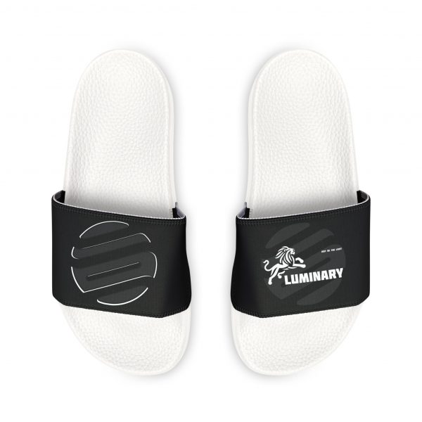 Luminary Black Slide Sandals with Lion Graphic - Stylish and Comfortable Footwear - Perfect for Casual Wear - Unisex Slides for Men and Women - Image 6