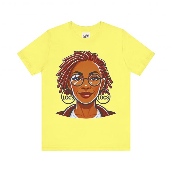 Empowering Woman with Locs White T-Shirt - Black Girl Art Tee, Afrocentric Fashion - Image 25