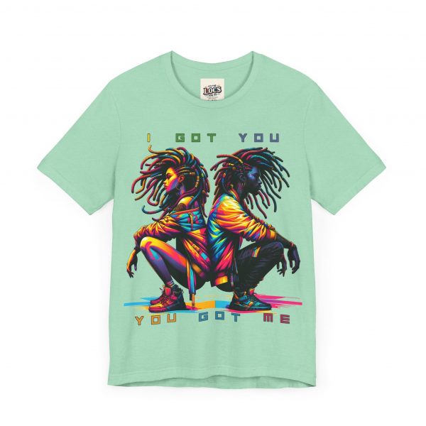 Vibrant Unity Locs T-Shirt – "I Got You, You Got Me" - Image 27