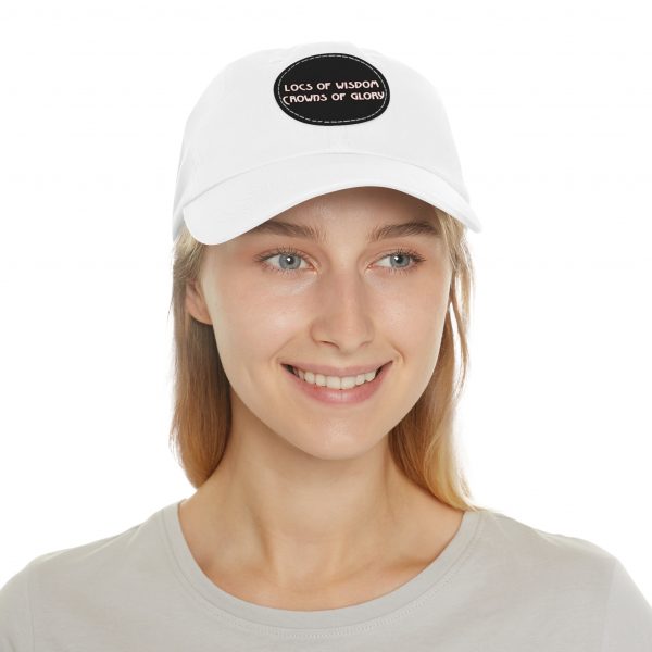 Pink Cap with Round Patch | Locs of Wisdom | Crowns of Glory | Inspirational Design - Image 4