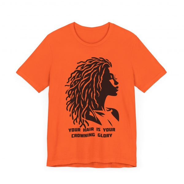 Your Hair is Your Crowning Glory T-Shirt - Locs Silhouette Design - Image 7
