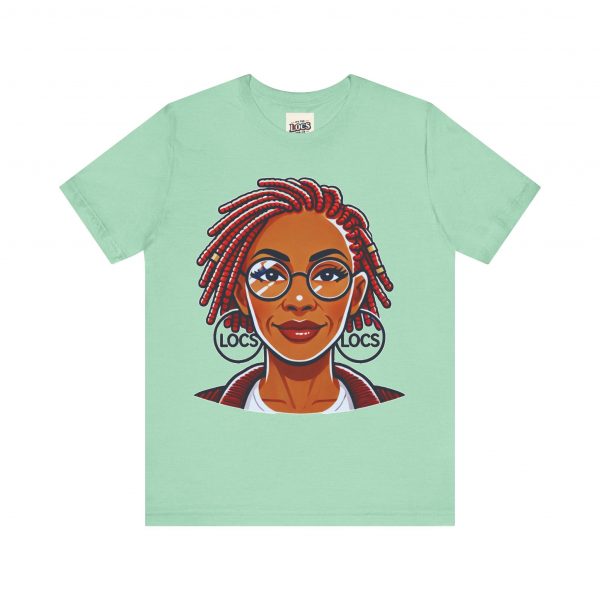 Empowering Woman with Locs White T-Shirt - Black Girl Art Tee, Afrocentric Fashion - Image 41