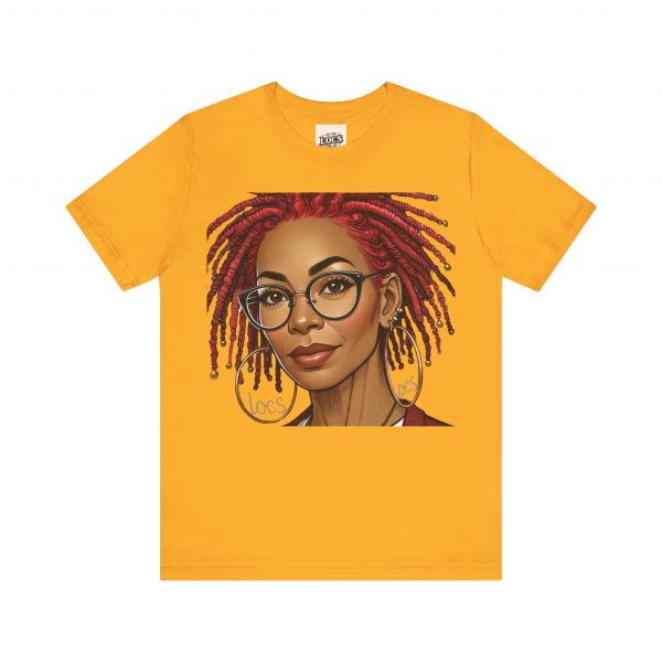 Empowering Woman with Locs White T-Shirt - Black Girl Art Tee, Afrocentric Fashion - Image 21