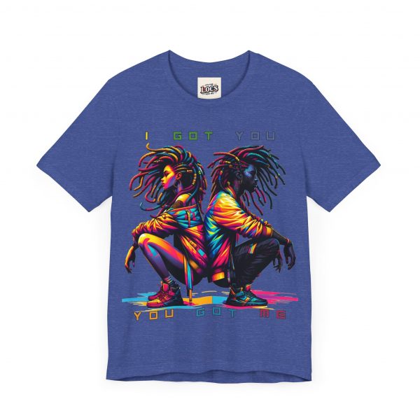 Vibrant Unity Locs T-Shirt – "I Got You, You Got Me" - Image 31