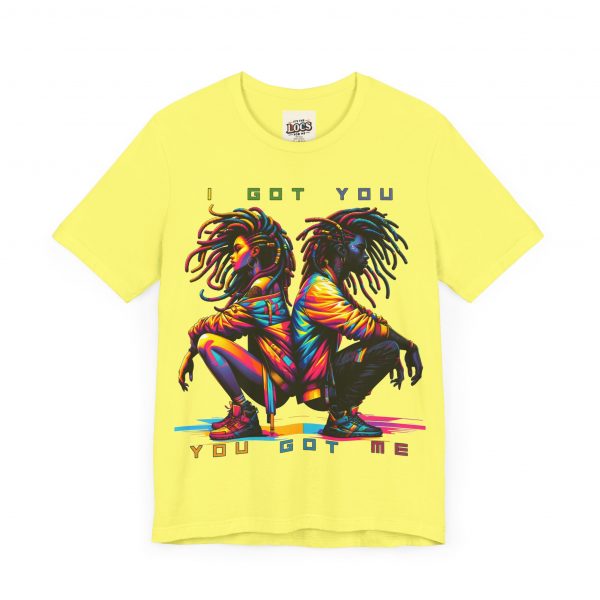 Vibrant Unity Locs T-Shirt – "I Got You, You Got Me" - Image 63