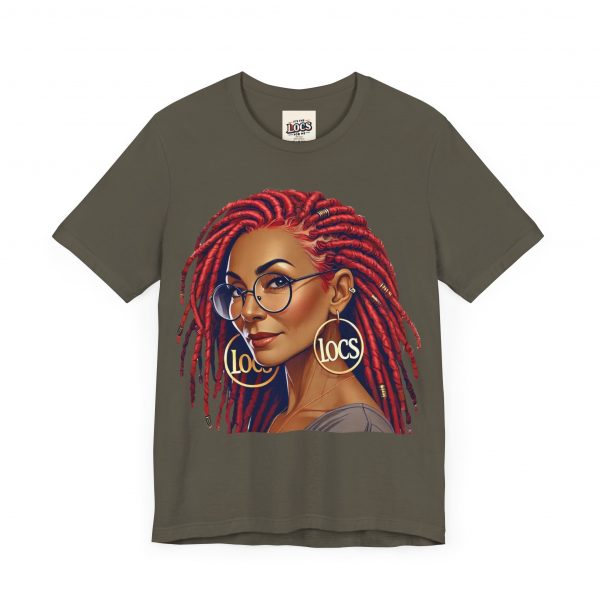 Empowering Woman with Locs White T-Shirt - Black Girl Art Tee, Afrocentric Fashion - Image 31