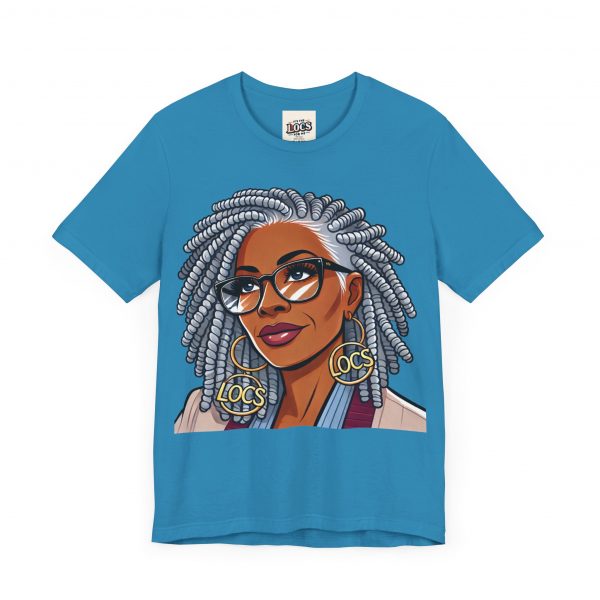Empowering Woman with Locs T-Shirt - Black Girl Art Tee, Afrocentric Fashion - Image 3
