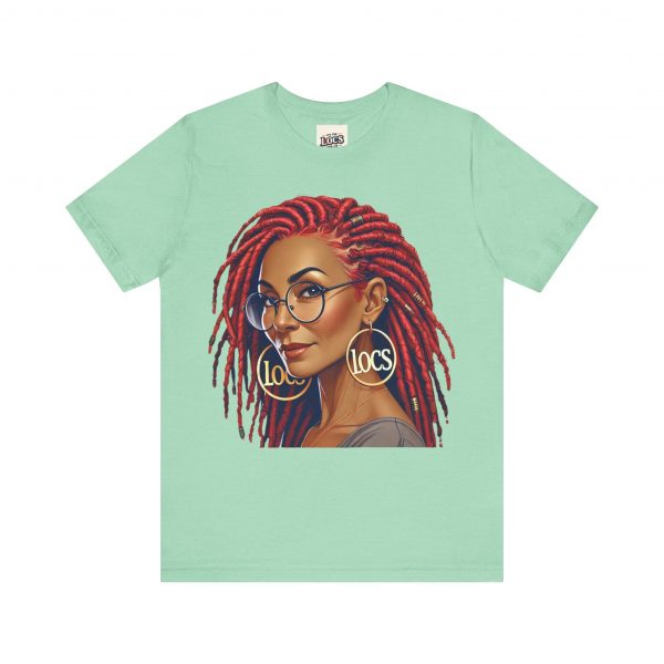 Empowering Woman with Locs White T-Shirt - Black Girl Art Tee, Afrocentric Fashion - Image 41
