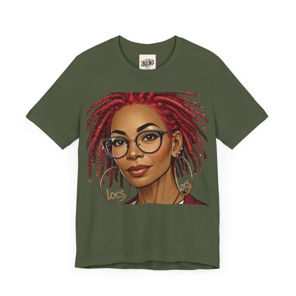 Empowering Woman with Locs White T-Shirt - Black Girl Art Tee, Afrocentric Fashion - Image 67