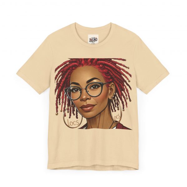 Empowering Woman with Locs White T-Shirt - Black Girl Art Tee, Afrocentric Fashion - Image 51
