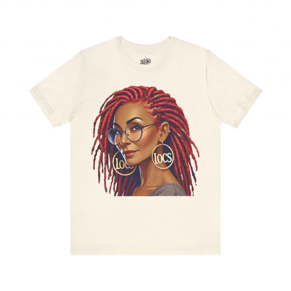 Empowering Woman with Locs White T-Shirt - Black Girl Art Tee, Afrocentric Fashion - Image 13