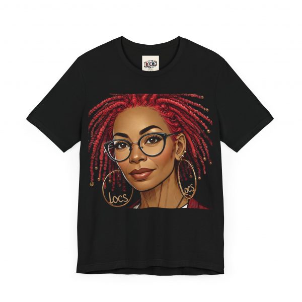 Empowering Woman with Locs White T-Shirt - Black Girl Art Tee, Afrocentric Fashion - Image 19