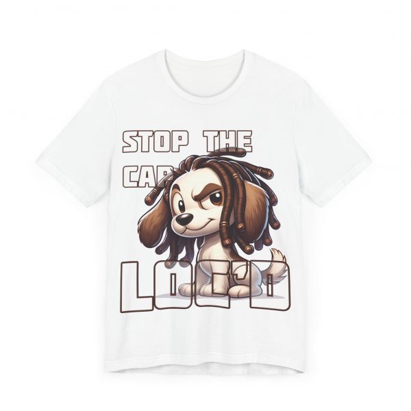 Stop the Cap Dreadlock Dog Graphic Tee - Unisex Humor and Style - Image 51