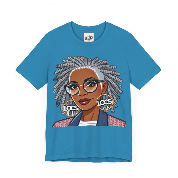 Empowering Woman with Locs T-Shirt - Black Girl Art Tee, Afrocentric Fashion - Image 3