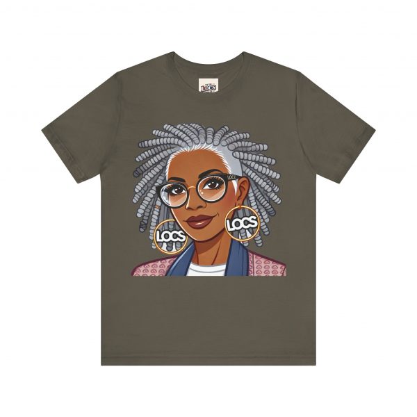 Empowering Woman with Locs T-Shirt - Black Girl Art Tee, Afrocentric Fashion - Image 5