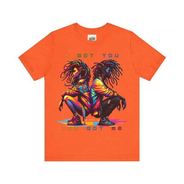 Vibrant Unity Locs T-Shirt – "I Got You, You Got Me" - Image 41
