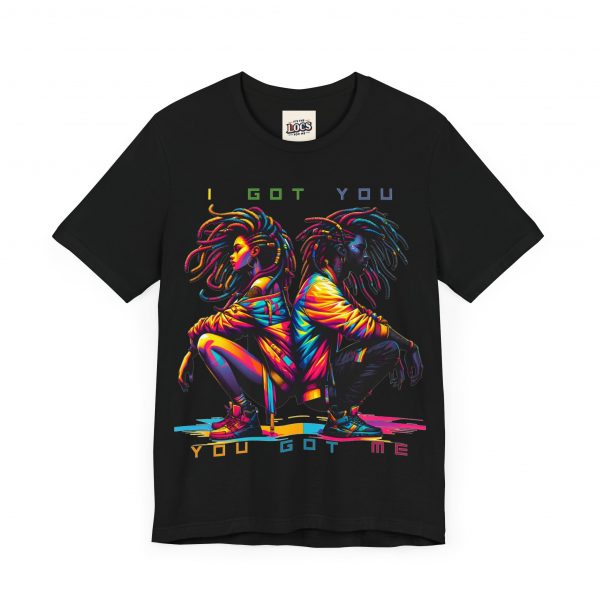 Vibrant Unity Locs T-Shirt – "I Got You, You Got Me" - Image 15