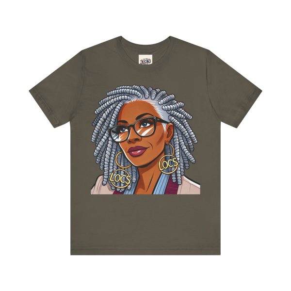 Empowering Woman with Locs T-Shirt - Black Girl Art Tee, Afrocentric Fashion - Image 5