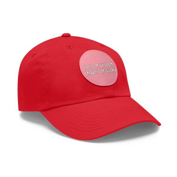 Pink Cap with Round Patch | Locs of Wisdom | Crowns of Glory | Inspirational Design - Image 30