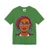 Empowering Woman with Locs White T-Shirt - Black Girl Art Tee, Afrocentric Fashion - Image 35