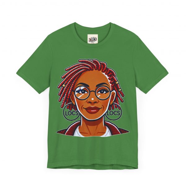 Empowering Woman with Locs White T-Shirt - Black Girl Art Tee, Afrocentric Fashion - Image 35