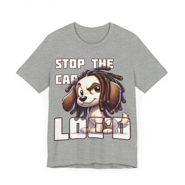 Stop the Cap Dreadlock Dog Graphic Tee - Unisex Humor and Style - Image 7
