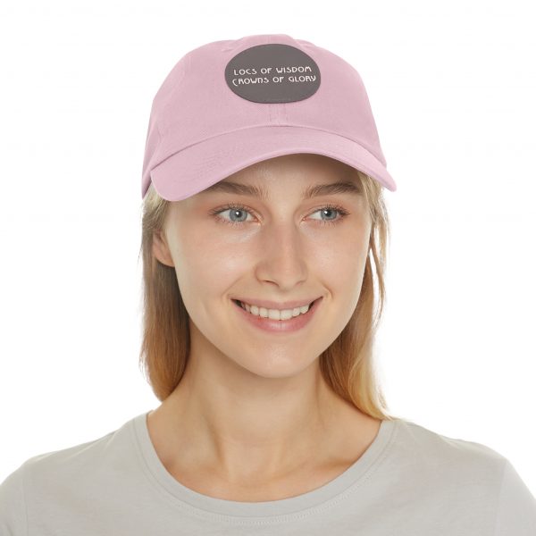 Pink Cap with Round Patch | Locs of Wisdom | Crowns of Glory | Inspirational Design - Image 72