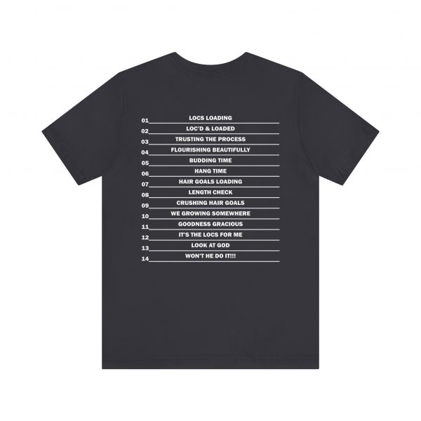 Copy of Stylish "It's the LOCS for Me" T-Shirt with Colorful Leopard Print and Hair Length Levels on Back - Image 54