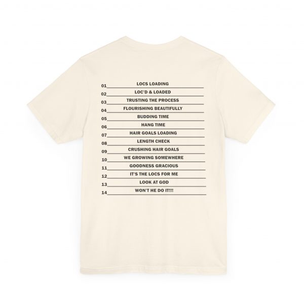 Copy of Stylish "It's the LOCS for Me" T-Shirt with Colorful Leopard Print and Hair Length Levels on Back - Image 20