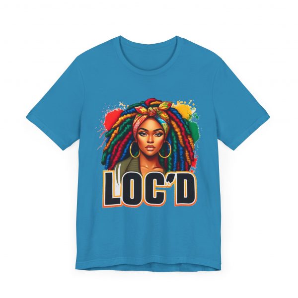 Colorful Loc'd girl splash T-Shirt - Image 55