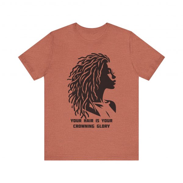 Your Hair is Your Crowning Glory T-Shirt - Locs Silhouette Design - Image 13