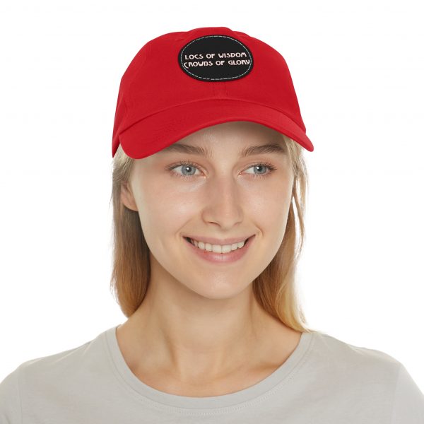 Pink Cap with Round Patch | Locs of Wisdom | Crowns of Glory | Inspirational Design - Image 20