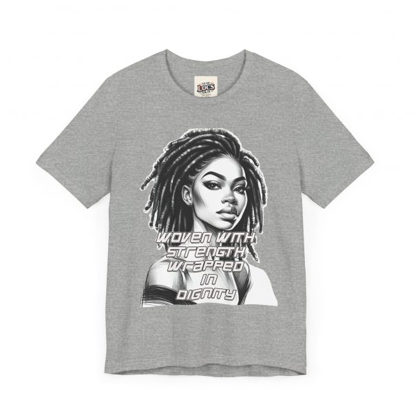 Dignity & Strength Locs Tee - Emblem of Empowerment - Image 3