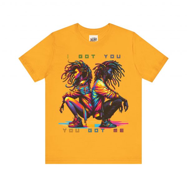Vibrant Unity Locs T-Shirt – "I Got You, You Got Me" - Image 21