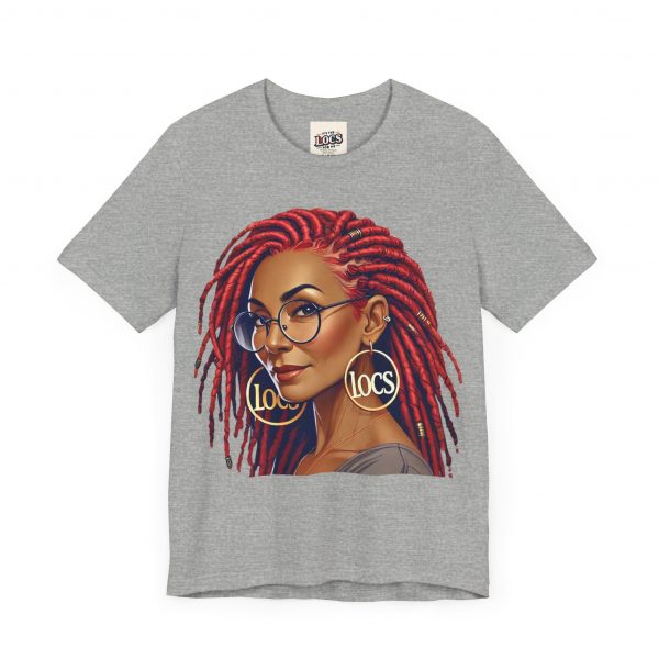 Empowering Woman with Locs White T-Shirt - Black Girl Art Tee, Afrocentric Fashion - Image 51