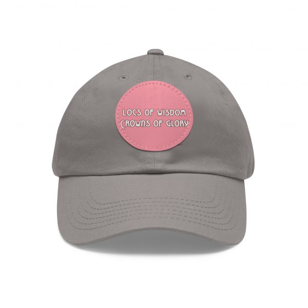 Pink Cap with Round Patch | Locs of Wisdom | Crowns of Glory | Inspirational Design - Image 93