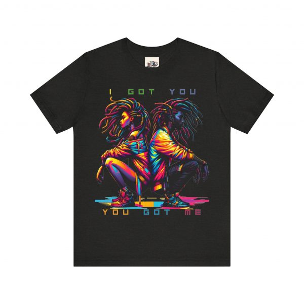 Vibrant Unity Locs T-Shirt – "I Got You, You Got Me" - Image 65