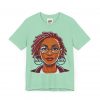 Empowering Woman with Locs White T-Shirt - Black Girl Art Tee, Afrocentric Fashion - Image 43