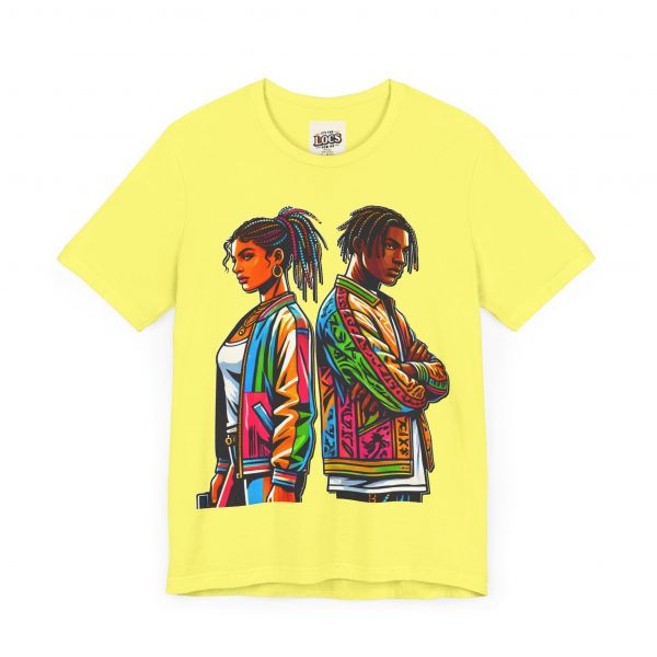 Vibrant Duo Locs T-Shirt – Bold and Beautiful - Image 63