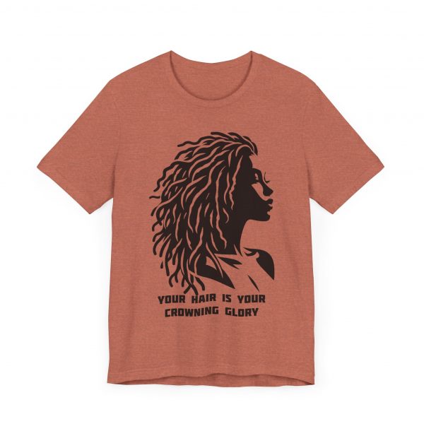 Your Hair is Your Crowning Glory T-Shirt - Locs Silhouette Design - Image 15