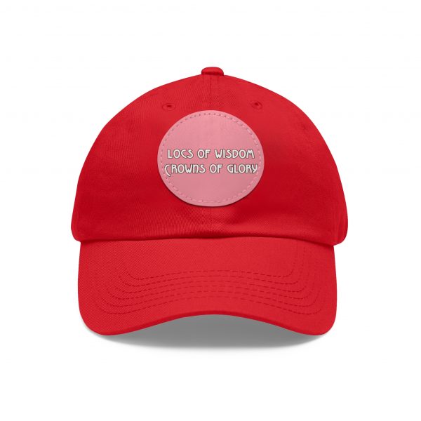 Pink Cap with Round Patch | Locs of Wisdom | Crowns of Glory | Inspirational Design - Image 29