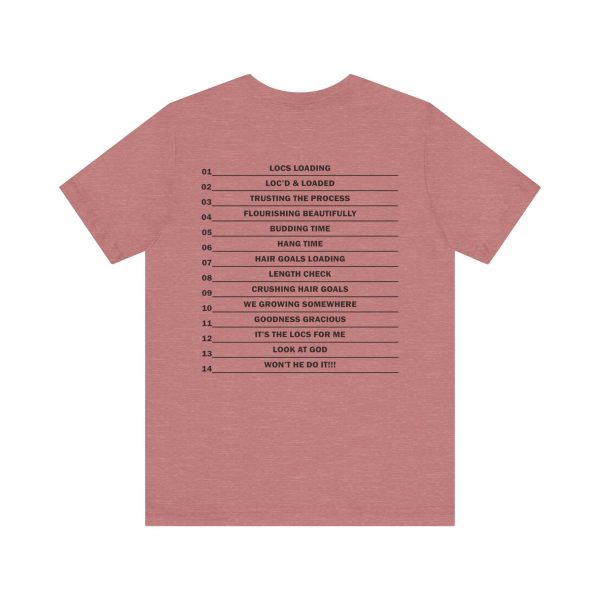 Copy of Stylish "It's the LOCS for Me" T-Shirt with Colorful Leopard Print and Hair Length Levels on Back - Image 14