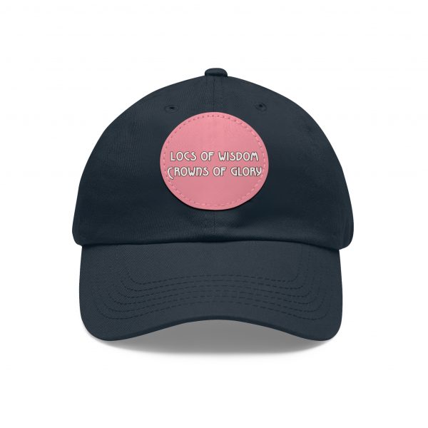 Pink Cap with Round Patch | Locs of Wisdom | Crowns of Glory | Inspirational Design - Image 61