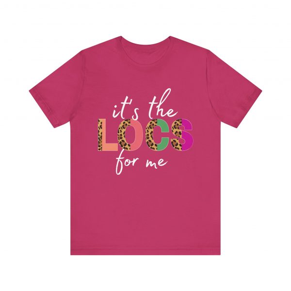 Copy of Stylish "It's the LOCS for Me" T-Shirt with Colorful Leopard Print and Hair Length Levels on Back - Image 33