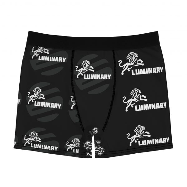 Men's Black Boxer Briefs with Luminary Logo - Comfortable, Breathable, and Stylish Underwear for Everyday Wear