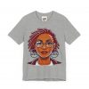 Empowering Woman with Locs White T-Shirt - Black Girl Art Tee, Afrocentric Fashion - Image 51