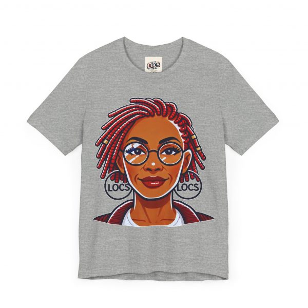 Empowering Woman with Locs White T-Shirt - Black Girl Art Tee, Afrocentric Fashion - Image 51