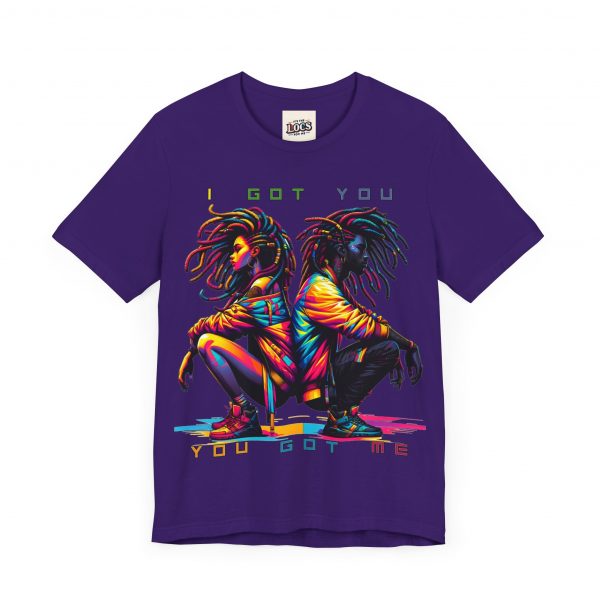 Vibrant Unity Locs T-Shirt – "I Got You, You Got Me" - Image 51